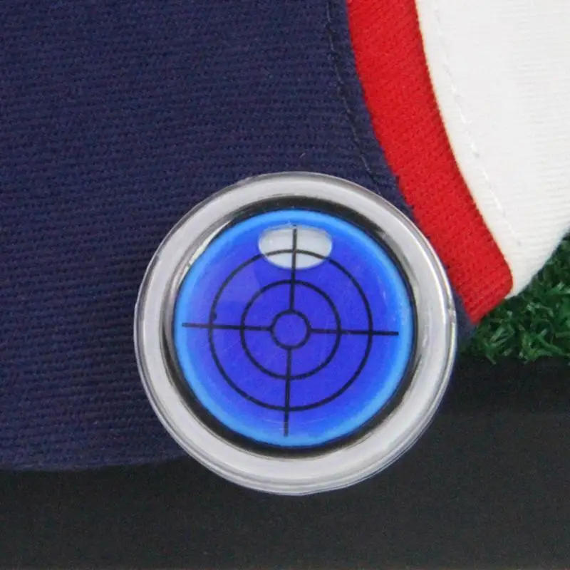 Golf Green Reader Portable Ball Marker with Hat Clip Putting Training Tool for Men Women High Precision Green Reading Device