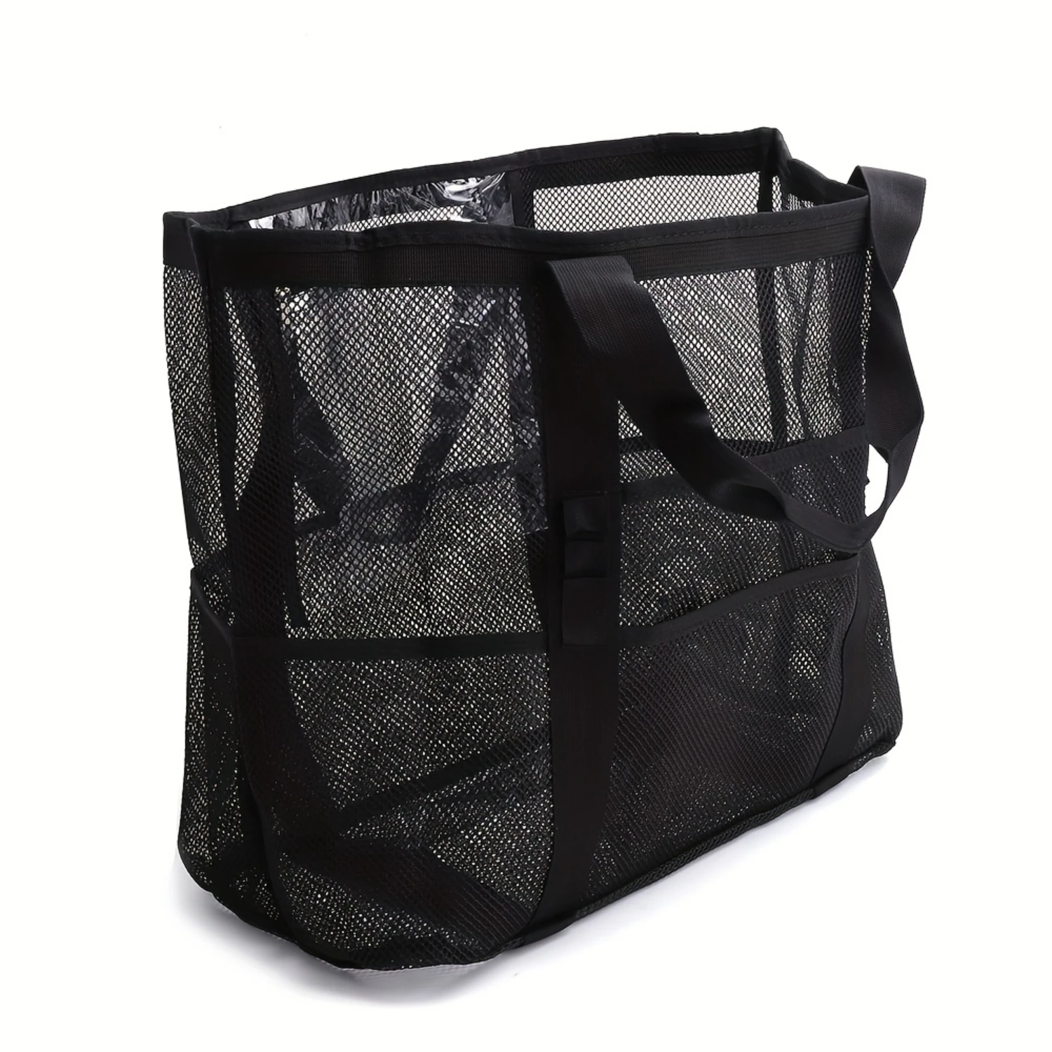 Beach Mesh Bag with Large Capacity, Mesh Toiletry & Bath Organizer, Ideal for Beach and Shower-Shower Caddy