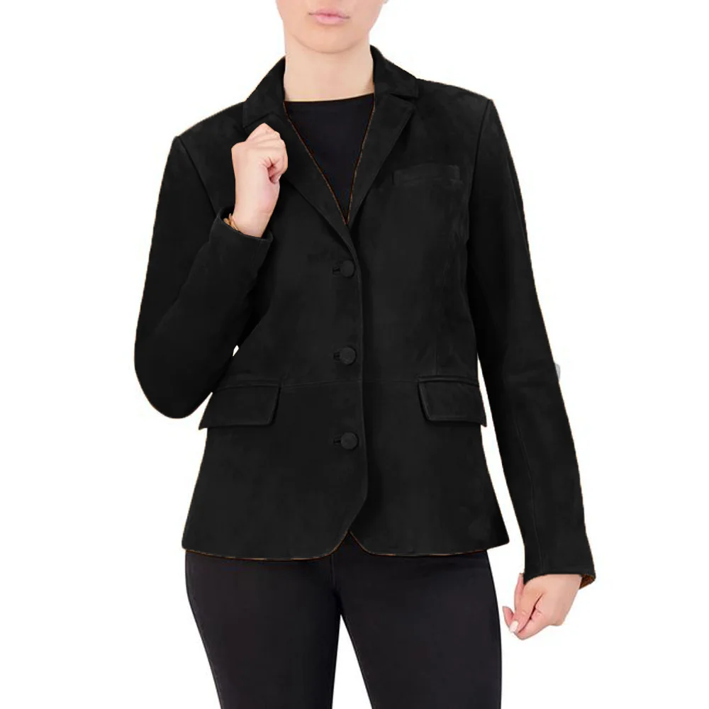 Women's Suit Jacket Suede Single Breasted Elegant Woman Vest Blazers for Women Elegant Stylish  Business Casual Clothing Female