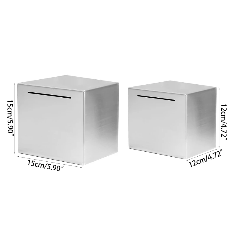NICEFurniture Safe Piggy Bank Stainless Steel Safe Box Money Savings Bank Kids piggy bank electronic piggy bank safe box