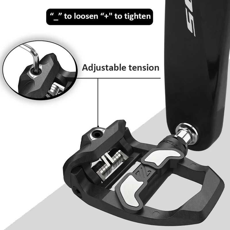 Bucklos for KEO Road Pedals Clip Speed Self-locking Bicycle Pedals Carbon Fiber/Titanium for LOOK KEO Bike Pedal Cycling Parts 6