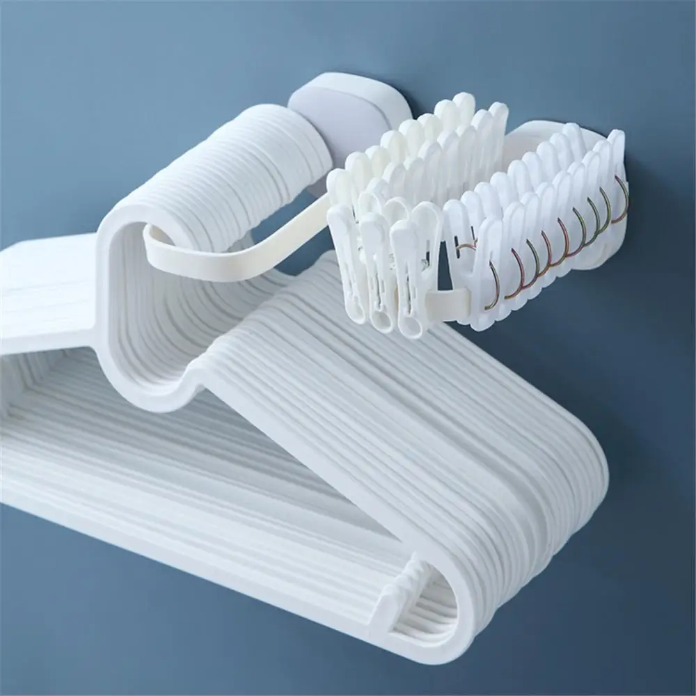 Clothes Hanger Storage Rack Hanger Stacker Wide Applications Saving Space Abs Large Capacity Clothes Hanger Shelf 2
