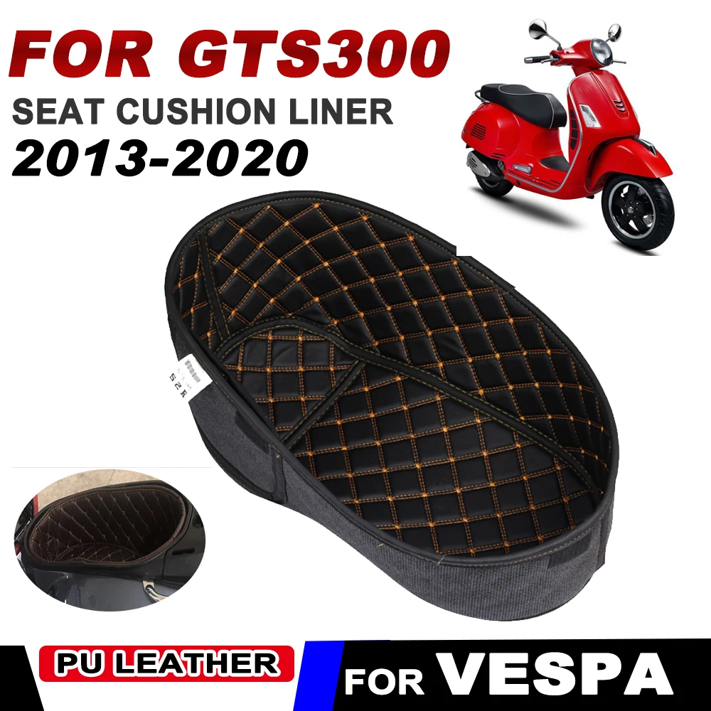 Moto Tronco Cargo Liner Protector Seat Bucket Pad Storage Box Mat Leather Per Vespa Gts 300 Gts300 2013 - 2020 Accessori
