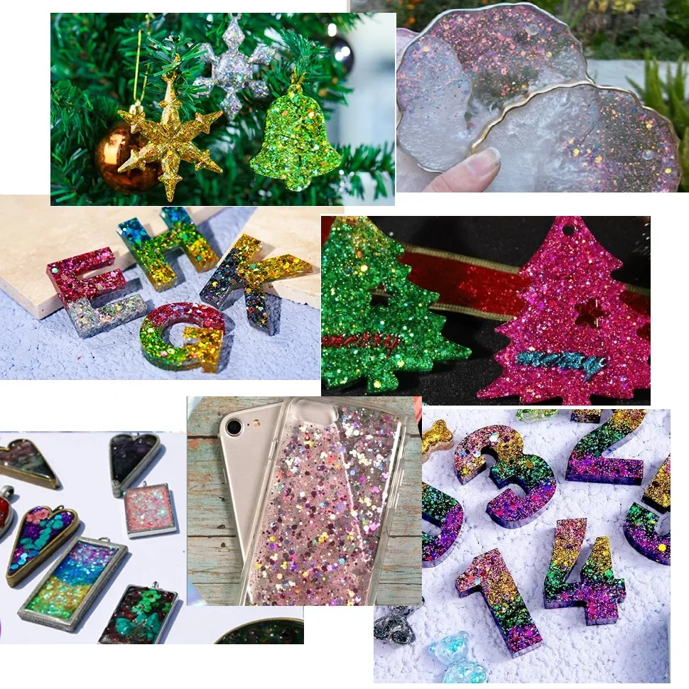 Holographic Iridescent Chunky Glitter Flakes