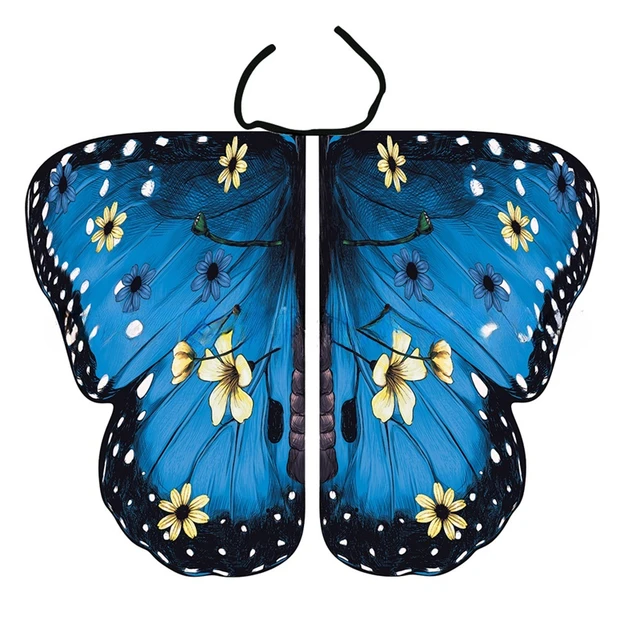 Costume Farfalla Donna Con Ali | Mantello Ali Farfalla Per Feste, Carnevale, Halloween | Stampa 3D - Foto 5