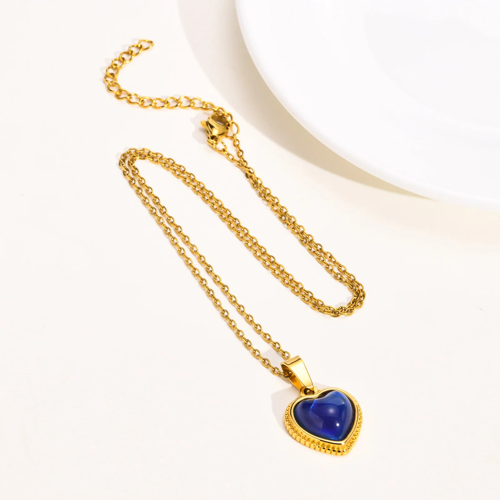 Vintage Style Mood Stone Charm Necklace | Lisa Angel