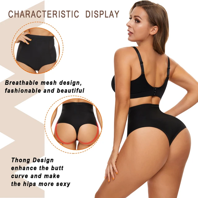 SEXYWG Shapewear Thong Panties Body Shaper Thong Tummy Control