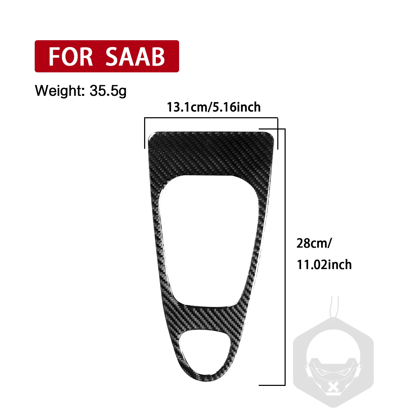 Saab 9-3 2003-2011 실제 탄소 섬유 스티커 센터 기어 시프트 패널 테두리 트림 커버 자동차 액세서리 인테리어 장식