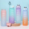 Sports Water Bottle with Time-Tracking Straw Leak Proof Locking Flip Cover for Easy Carry Ideal for Outdoor Adventures 1