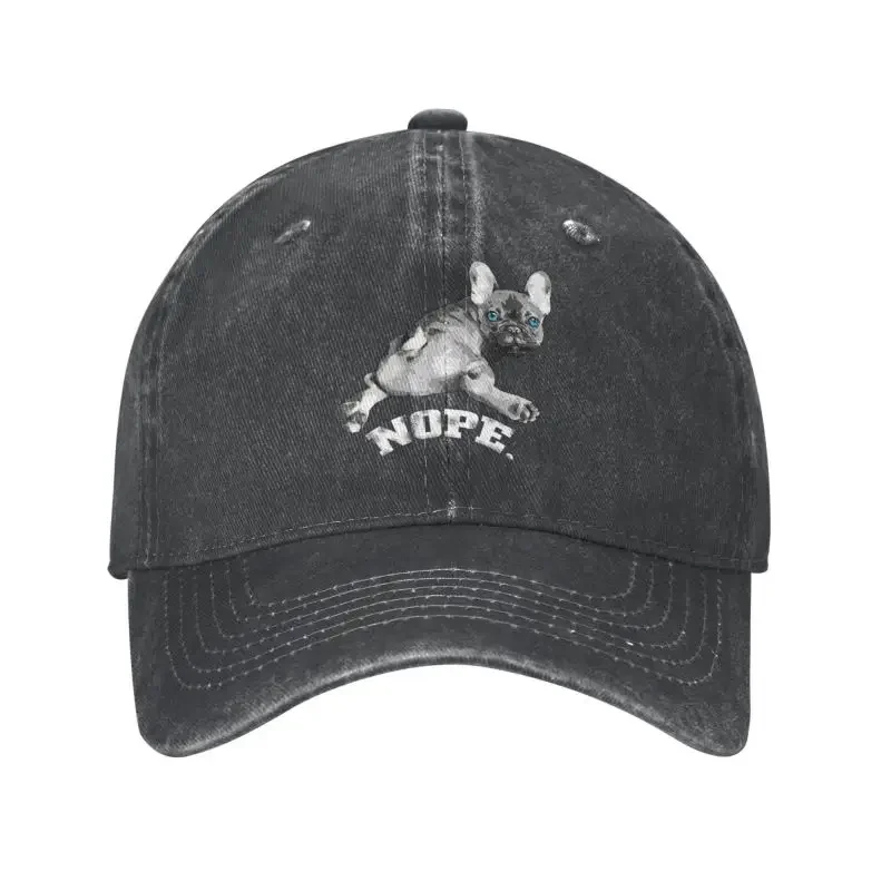 Classic Cotton French Bulldog No Berretto Da Baseball Per Donna Uomo Traspirante Cute Pet Dog Dad Hat Performance