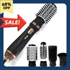 Hot Air Brush 4 Head Replaceable Hair Dryer Comb Electric Straightener Negative Ions Blower Curler Hair Machine Home-appliance 1