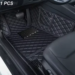 Premium Custom Leather Car Floor Mat - Waterproof Interior Accessory - A4 B6 2000 - 2004 (Black)