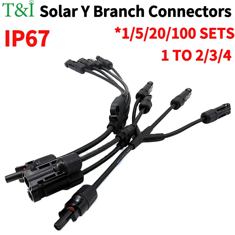 Conectores Paralelos do Painel Solar y pv Conectores Paralelos do Painel Solar a Cabo Adaptador Solar Plug m Ffff f Mmmm Conjuntos Conjuntos 20 Conjuntos 100 Conjuntos