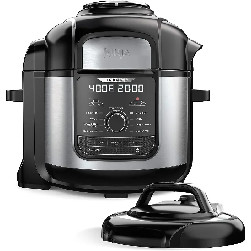 

Foodi 12-in-1 Deluxe XL 8 qt. Pressure Cooker & Air Fryer that Steams, Slow Cooks, Sears, Sautés, Dehydrates & More