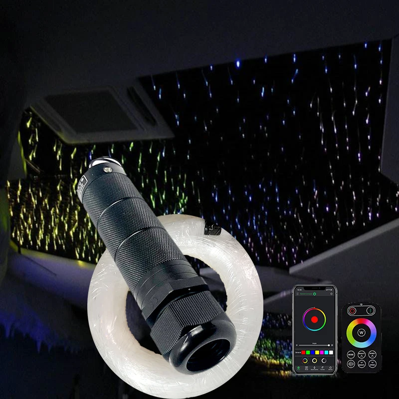 Description Picture 6 of itemnew sales 50~550PCS 1mm 2-4 Meter glow PMMA optic fiber cable all kind car room LED Light Engine DIY Starry Sky LED light hot