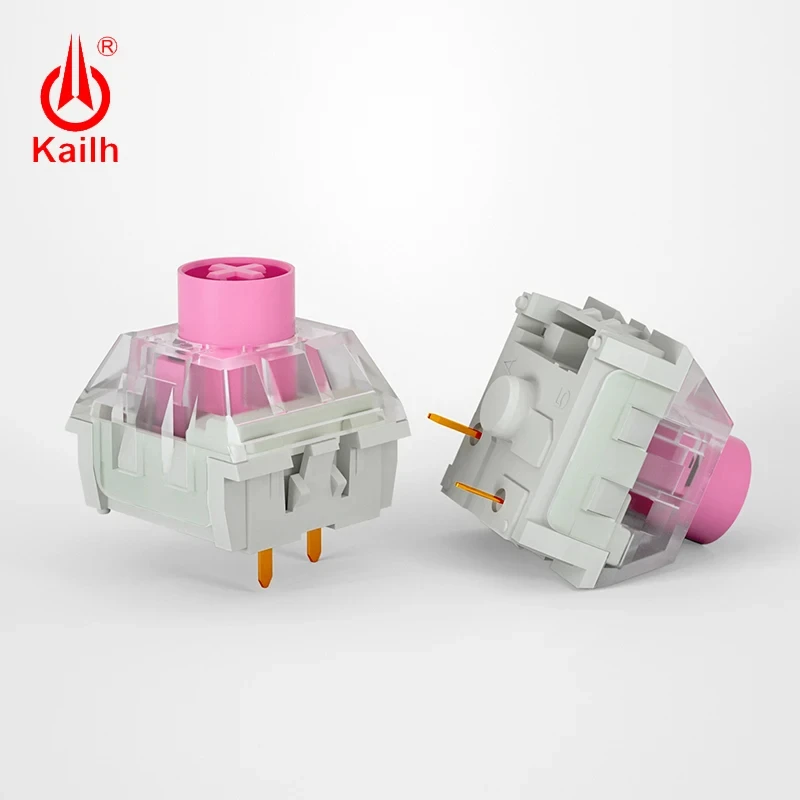Kailh Box-Joli mécanique silencieux, RVB, SMD, rose, marron, anti-poussière, IP56, étanche, compatible avec aucun MX, 3 broches, bricolage