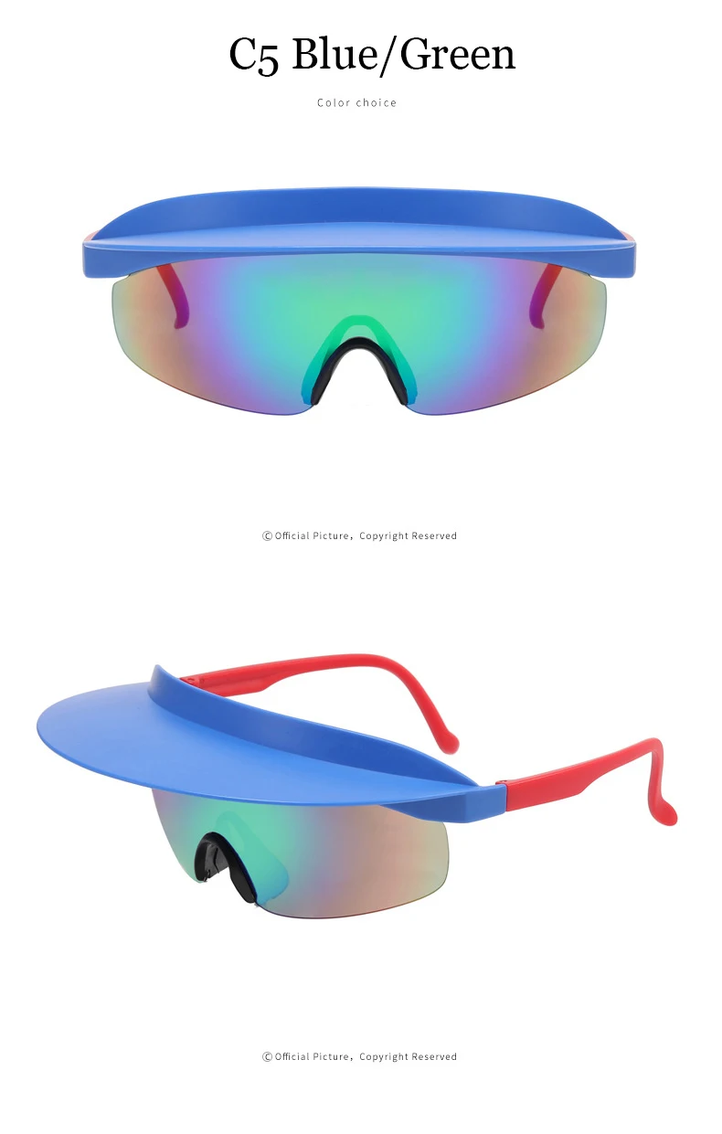 Lunettes de soleil de cyclisme oversized visière sport_voghion.com