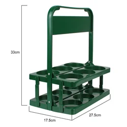 Durable Foldable Wine Rack and Beverage Carrier (Green)