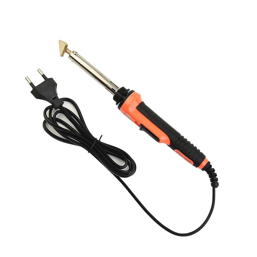 Iron Tip Electric Soldering Iron Carbon Glass 100W Clamp Clamping Gas Nozzle Conductivity Connector Copper Corner