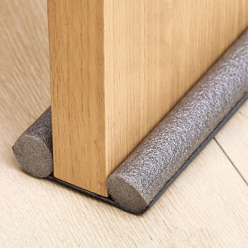 Door Bottom Sealing Strip Cutable Door Bottom Weather Strip Flexible Noise Blocker Double Foam Stopper Sound Proof Dust Waterproof Insulation Seal Strip