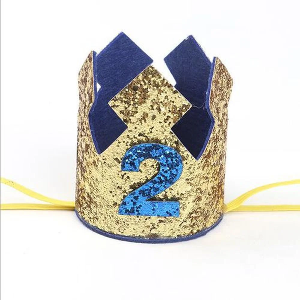 1 Pieza Sombrero Dorado De Cumpleaños De 3 Años, Sombrero De Corona Con  Decoración De Número Y Flor Para Niños, Estilo Ins Adecuado Para Accesorios  Para La Cabeza De Fiesta De Infantes