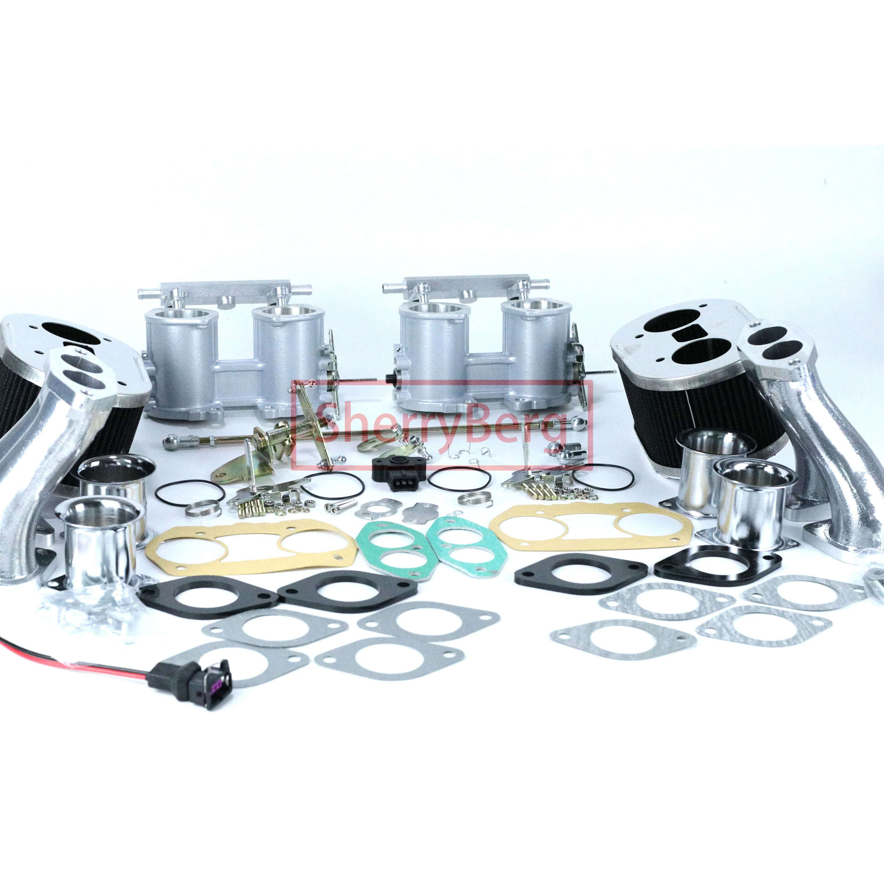 

SherryBerg Dual 50 мм IDF 50idf Корпус дроссельной заслонки TPS + воздушный фильтр тип 1 T1 короткий для комплекта VW BUG Beetle Weber Delloroto EMPI