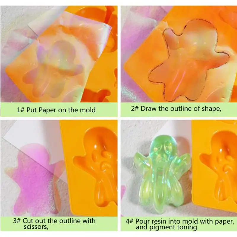 

Exquisite Waterproof Paper Epoxy Resin Silicone Molds Filling Accessories