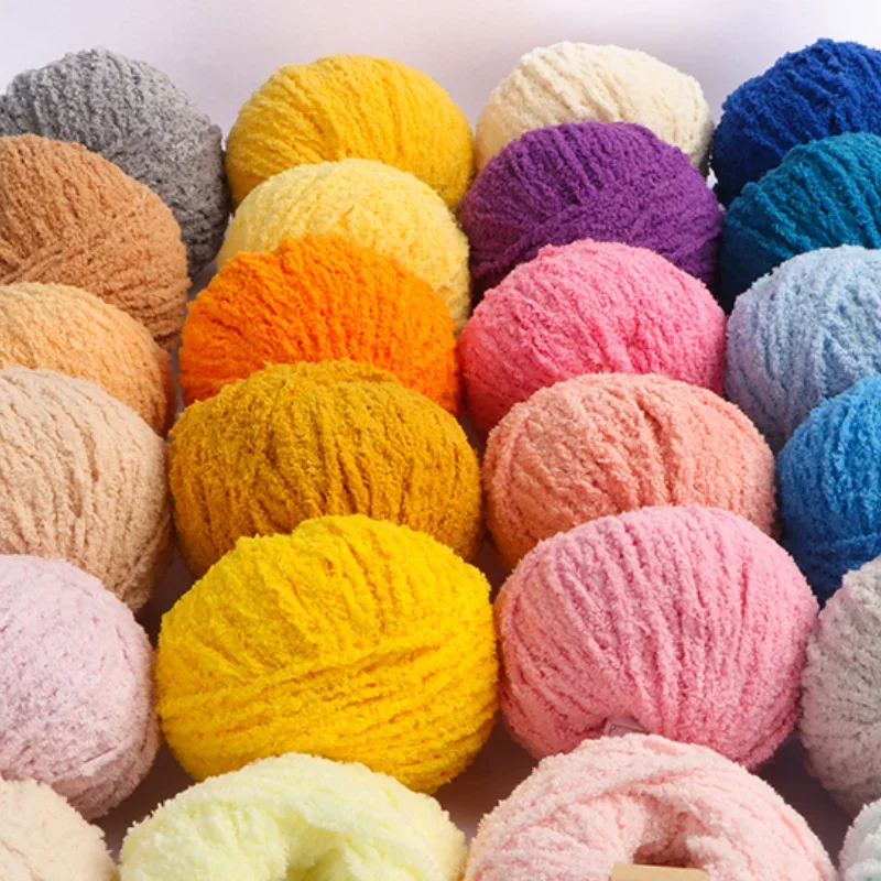 5pcs/ Set of Short Plush Yarn Xuefei Ermeng Xiaoai Wool Xiaocute Love Short Plush Yarn Wool Hand Woven Doll DIY Crochet 4