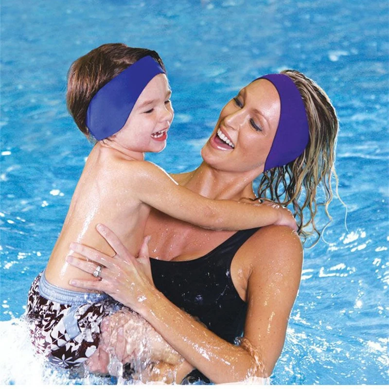 

Adjustable Swimming Headband Waterproof Ear Protection Band Sweatband Swimming Bathing Surfing Adjustable Sports Belts Hair Band