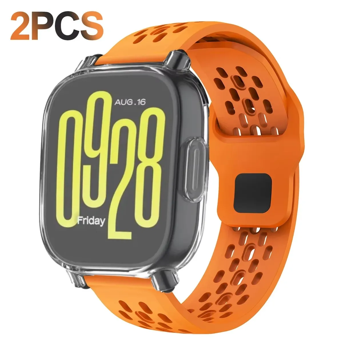 Silicone Strap and TPU Shell with Breathable Soft Bracelet Band and Screen Protector