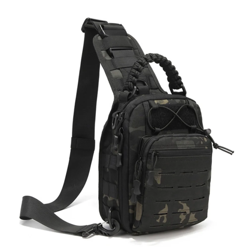Wholesale Top Quality Multifunction 1000d Nylon Durable Waterproof Laser Cut Molle Military Tactical Shoulder Sling Bag