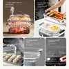 Glass Electric Steamer Multi-Functional Household  Steaming Boiling Stewing Integrated Automatic Stainless Steel Steam Box 4