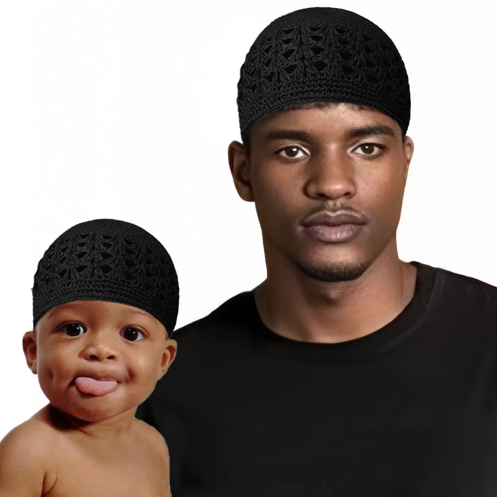 Set 4 Muslim Beanie Skull Cap Islam Kufi Topi Prayer Hat Crochet Taqiyah Takke For Sale Online