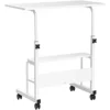 Student Computer Portable Home Office Furniture Small Spaces Sofa Bedroom Bedside Desk Learn Play Game Desk on Wheels Movable 4