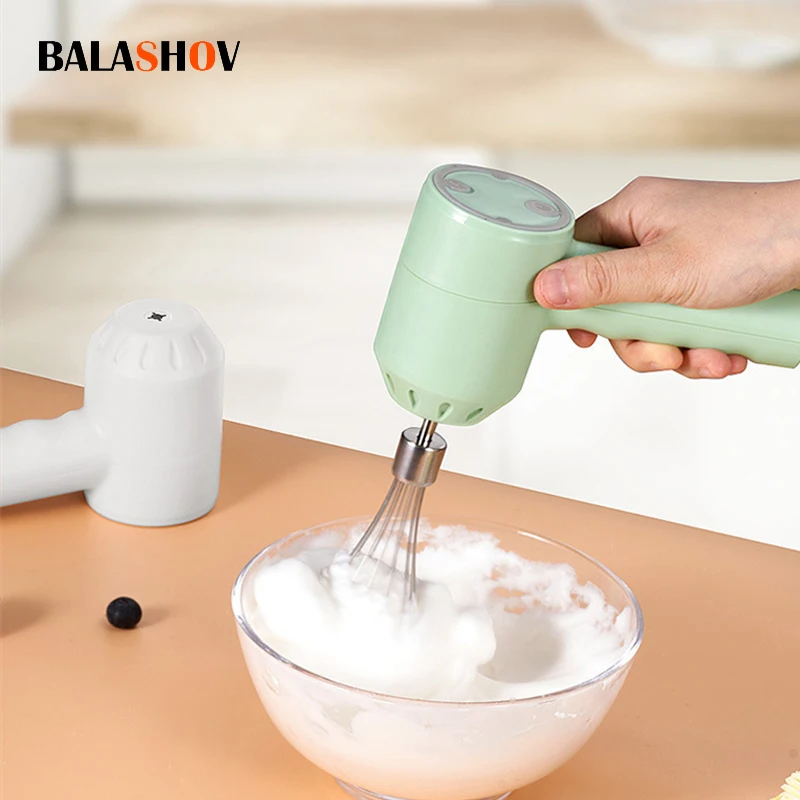 Electric Food Mixer Wireless Portable Hand Blender Speeds High