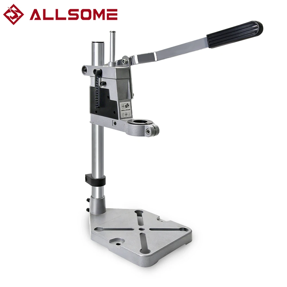 t bench drill stand electric drill carrier bracket 400mm drilling holder fixed frame workbench clamp for woodworking ALLSOME Electric Drill Bracket 400mm Drilling Holder Grinder Rack Stand Clamp Bench Press Stand Clamp Grinder for Woodworking