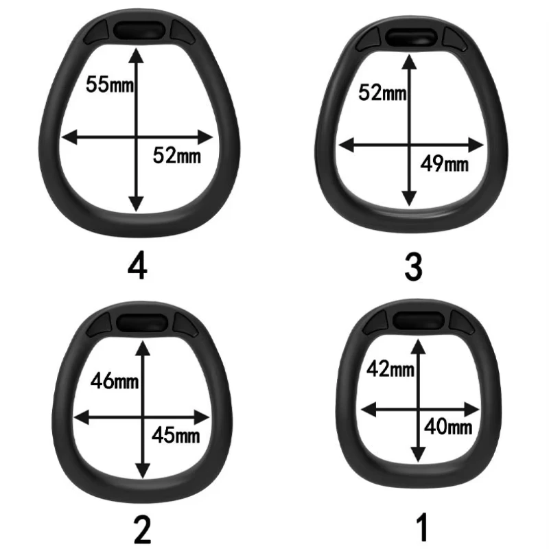 Small Lock Cylinder Chastity Cage Male Sissy Bondage Penis Lock with 4 Size Rings Cock Cage Adult Gay Sex Toys