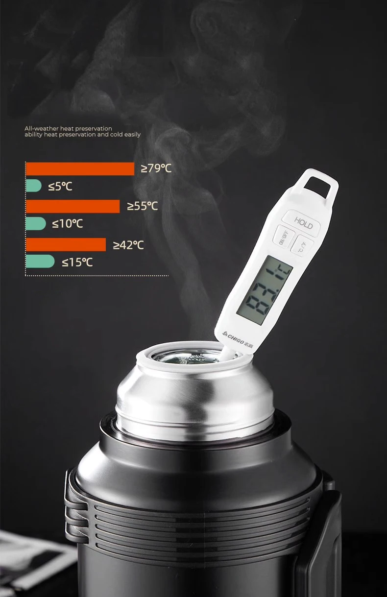 Description Picture 5 of itemGIANXI Stainless Steel Portable Ooutdoor Thermal Bottle With Handle Large Capacity Camping Sport Kettle Camping Kitchenware