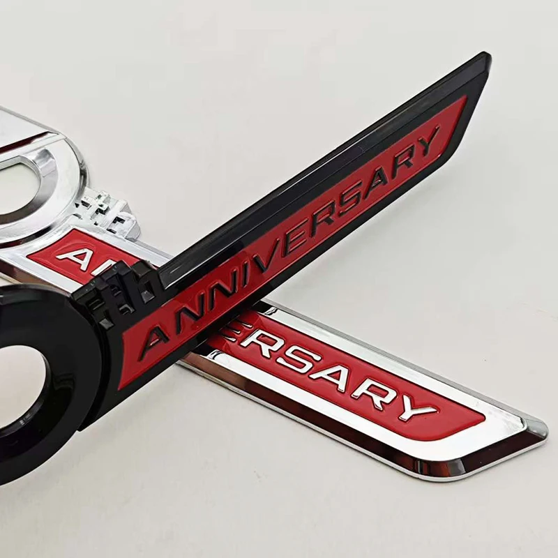 3D ABS 크롬 자동차 스타일링 70주년 기념 엠블럼 스티커 (도요타 랜드크루저 300 FJ200 LC300 프라도 LC120 LC150 액세서리용)