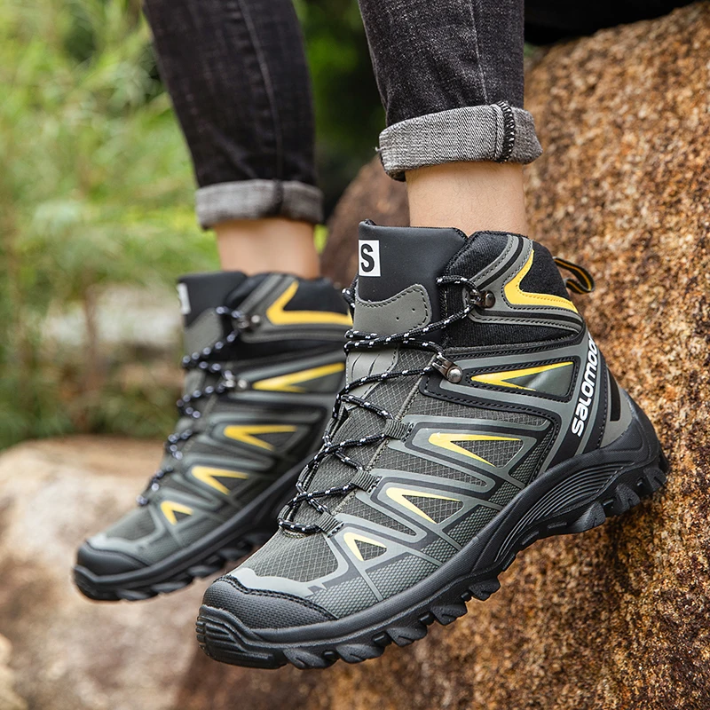 

High-Top Barefoot Upstream Waterproof Shoes Trekking Mountain Boots Anti-Skid Hiking Sneakers Outdoor Wear-Resistant Water shoe