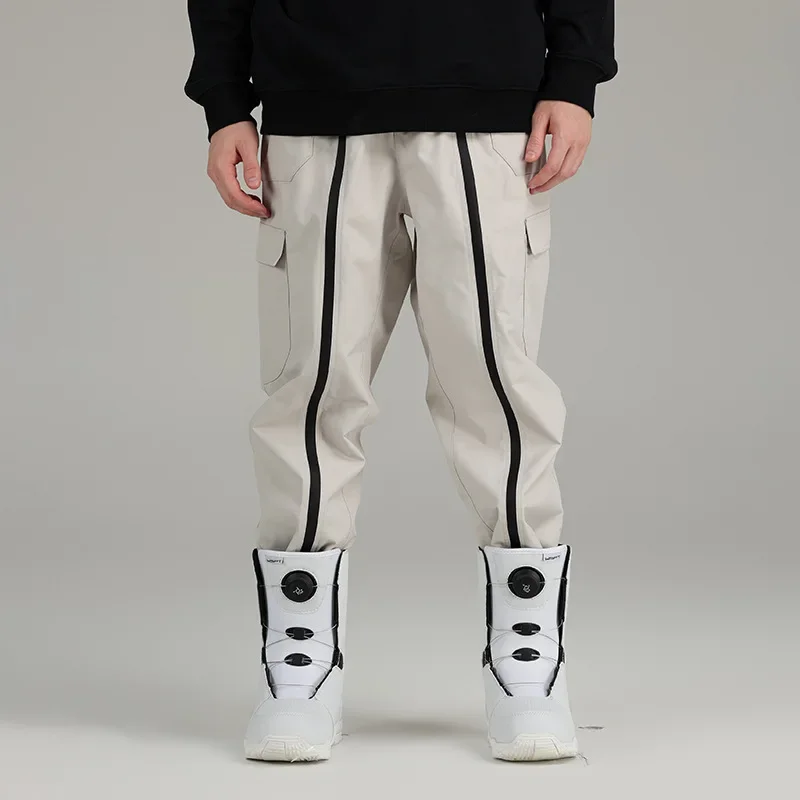 

2024 New Snow Pants Men Winter Overalls Windproof Waterproof Winter Snow Female Outdoor Sports Snowboard Pants Women Cloth