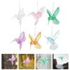 3pcs Crystal Hummingbird Pendant Acrylic nament Decorative Hanging Birds Party Xmas Tree Bedroom Festival 1
