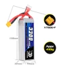 2Pcs VSVAW 6S 22.2V 3300mAh 90C/180C Lipo Battery Mini Four Axis FPV Model Drone High Voltage High Rate Lithium ion Battery 4