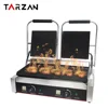 Hot selling cheap price Cast Iron/Electric Sandwich Maker Panini Press Grill Double Plate Food Machinery  Grill Press Grill 2