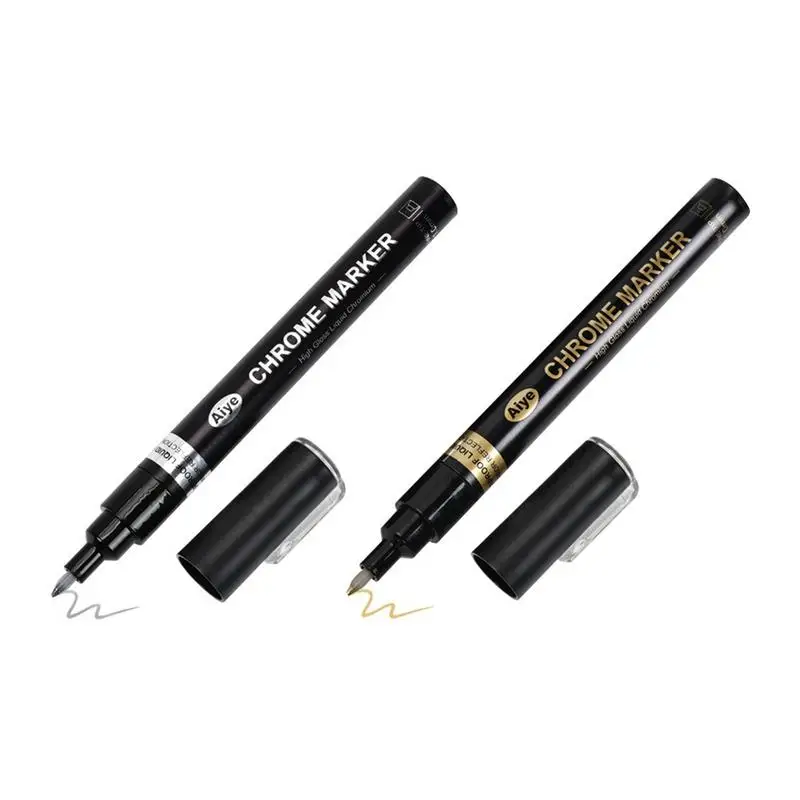 

Зеркальный хромированный маркер, жидкий антивыцветающий хромированный маркер, водостойкий отражающий зеркальный фломастер, стойкий металлический антиуф-блеск