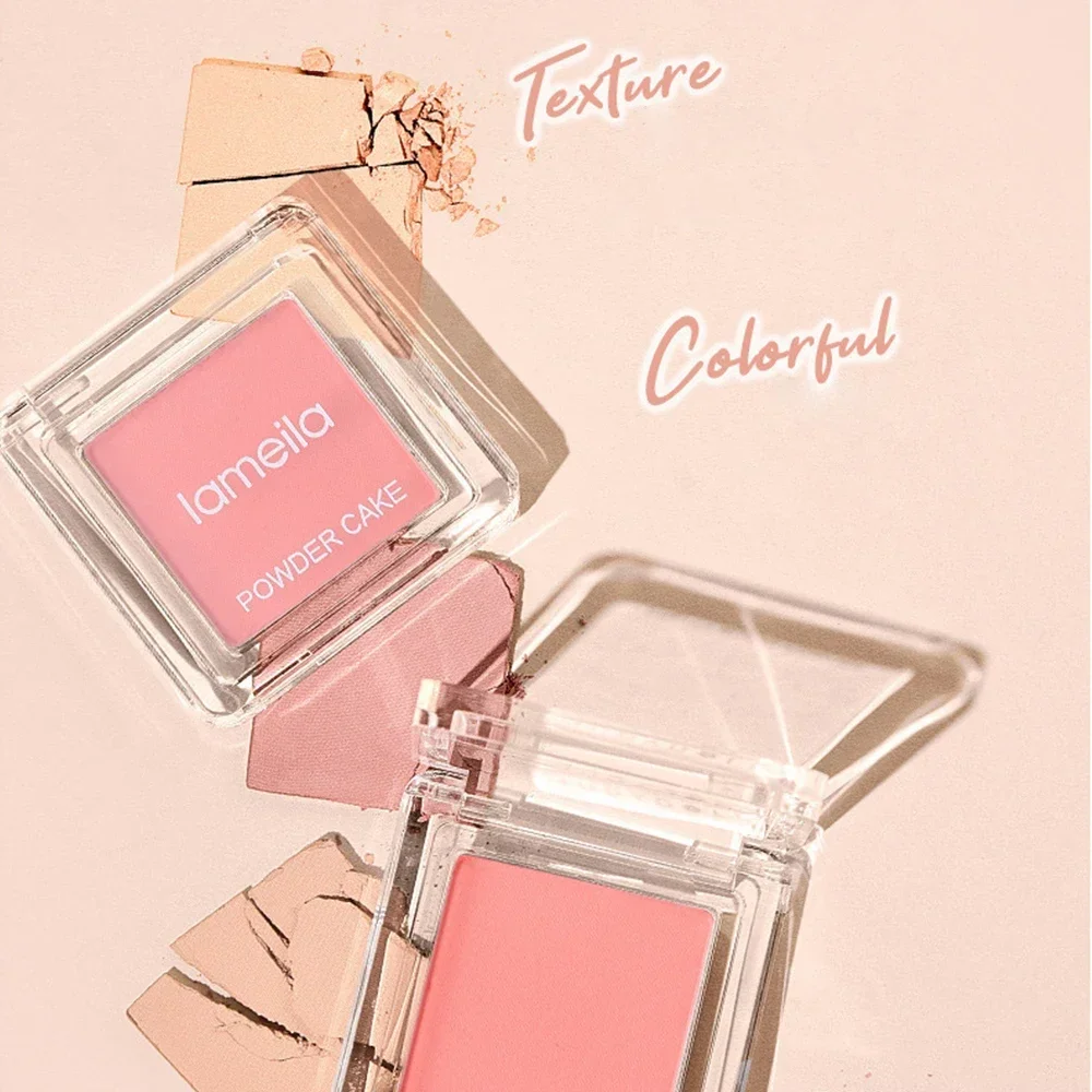 Monochrome Blush Palette 4 Color Mineral Powder Peach Red Rouge Lasting Natural Hawthorn Cheek Tint Waterproof Blusher Cosmetic powder blusher blush powder blush plate facial blusher monochrome blush