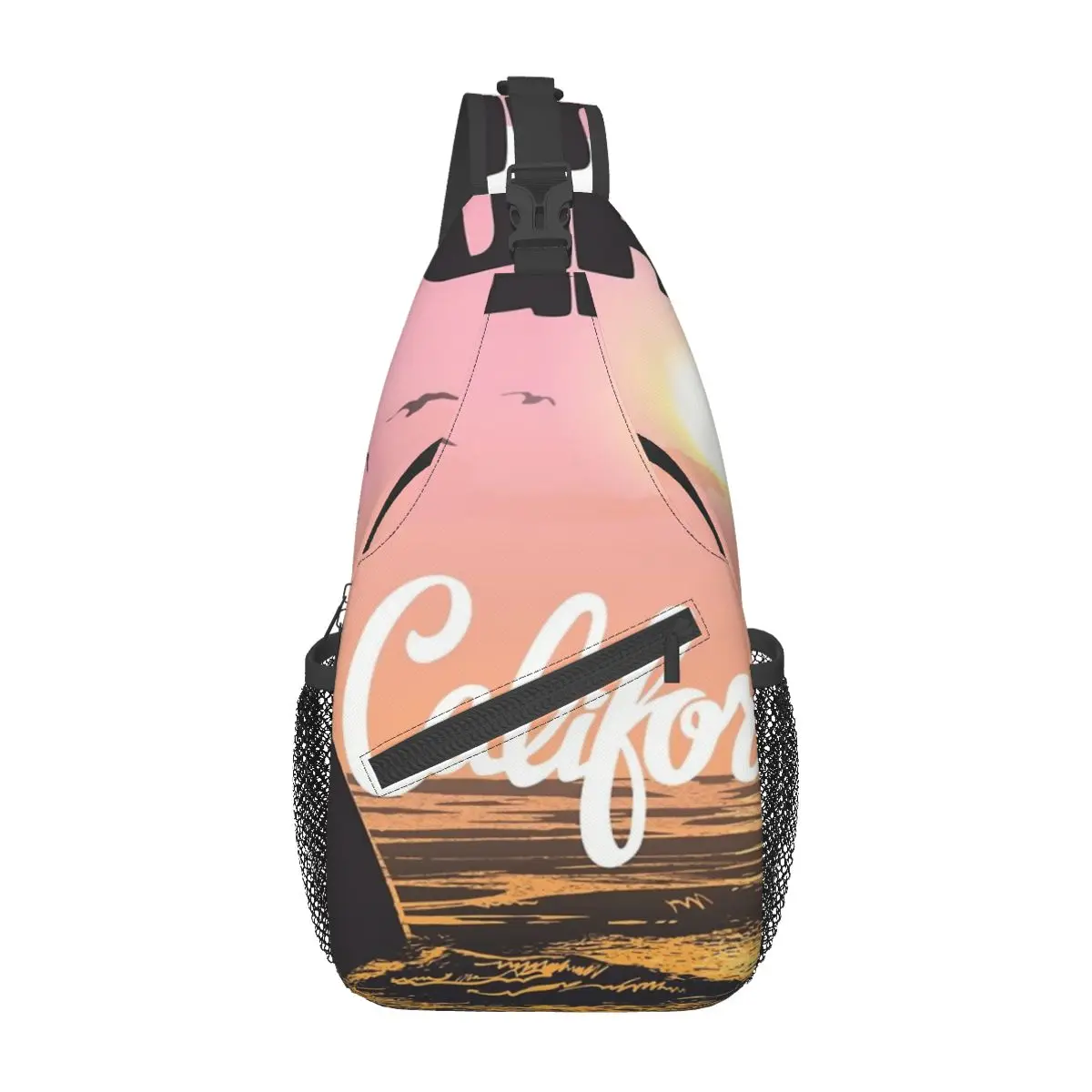 

Surf California Chest Bag Fashionable Portable For Office Cross chest bag Customizable