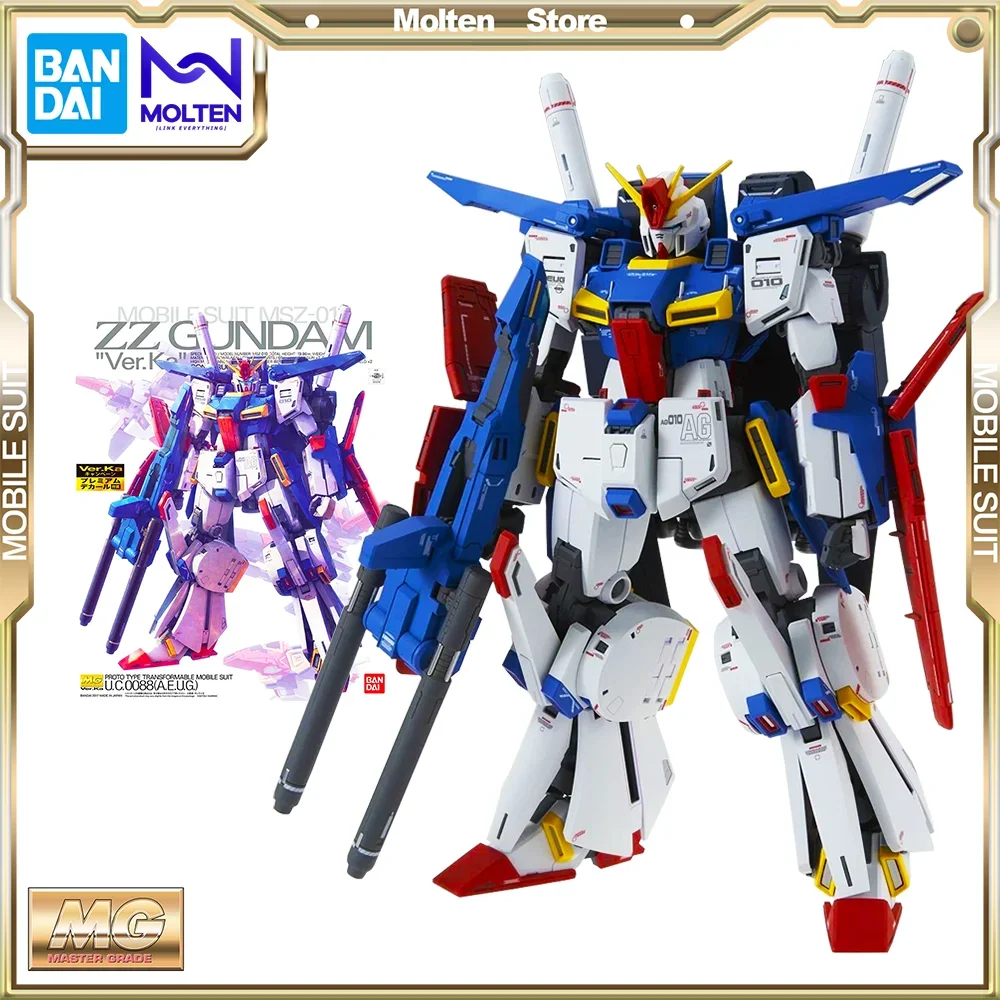 

BANDAI Original MG 1/100 ZZ Gundam Ver.Ka w/Premium MOBILE SUIT GUNDAM ZZ Model Kit Gunpla Assembly/Assembling