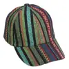 Women's Colorful Fashion Boho Hippie Hat Men's Retro Baseball Cap Striped Geometric Pattern 4