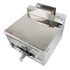 Gas Fritter Machine GF-17L，Single-Cylinder Deep Fryer 17 Liters Temperature Control Fried Chicken French Fries Machine 6